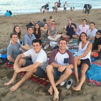 Relax after work on the beach Relax after work on the beach